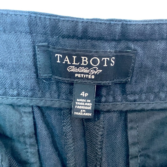 Linen TALBOTS black pants - Picture 5 of 7